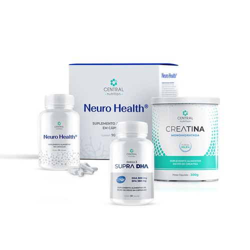 Kit Desempenho Cognitivo (Neuro Health® + SUPRA DHA + CREATINA MONOHIDRATADA 300g) Kit Desempenho Cognitivo (Neuro Health® + SUPRA DHA + CREATINA MONOHIDRATADA 300g)