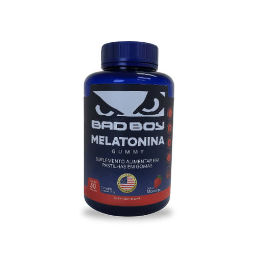 Melatonina Bad Boy Sabor Morango Com 30 Gomas Alquimia