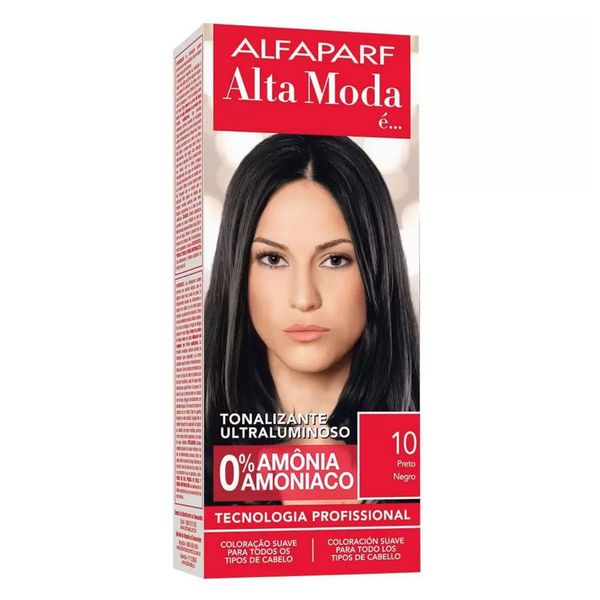 Tintura Alta Moda Tonalizante 10 Preto