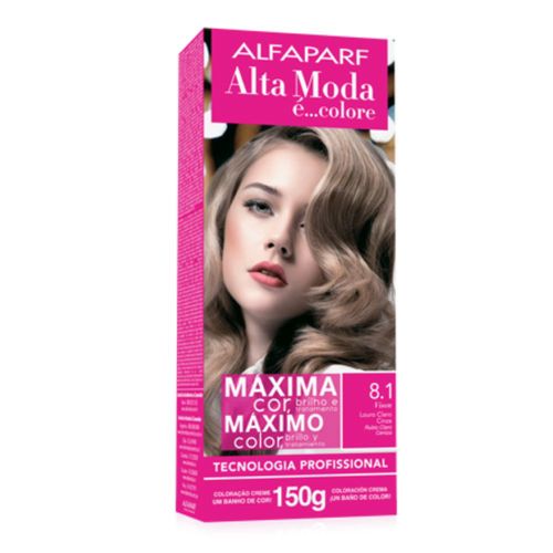 Tintura Alta Moda 8.1 Louro Claro Cinza Tintura Alta Moda 8.1 Louro Claro Cinza