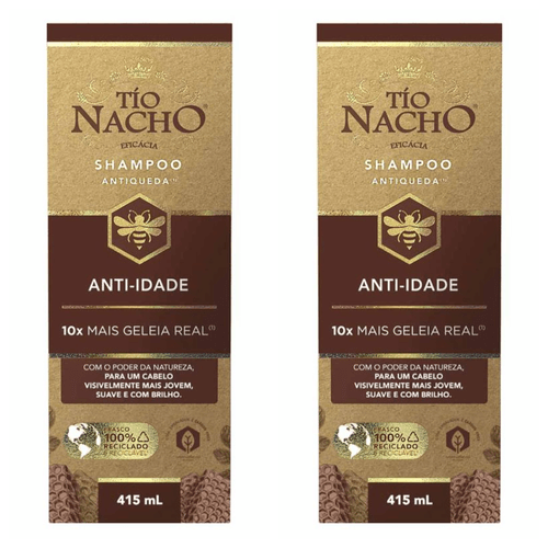 Kit com 2 Unidades de Shampoo Tio Nacho Antiqueda Anti-idade Kit com 2 Unidades de Shampoo Tio Nacho Antiqueda Anti-idade