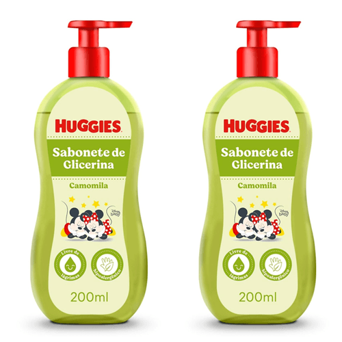 Kit com 2 Unidades de Sabonete Líquido Huggies Camomila - 200ml