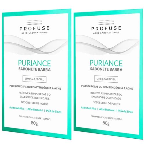 Kit com 2 Unidades de Profuse Sabonete Puriance 80g