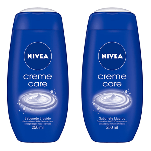 Kit com 2 Unidades de Sabonete Líquido Nivea Creme Care 250ml Kit com 2 Unidades de Sabonete Líquido Nivea Creme Care 250ml