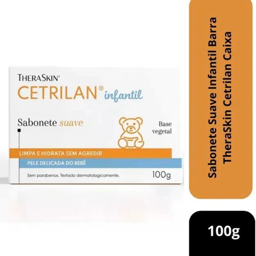 Kit com 2 Unidades de Sabonete Barra Cetrilan Infantil 100g Kit com 2 Unidades de Sabonete Barra Cetrilan Infantil 100g