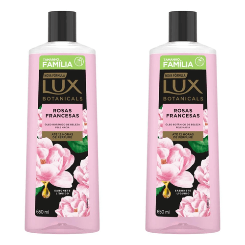 Kit com 2 Unidades de Sabonete Líquido Lux Botanicals Rosas Francesas 650ml Kit com 2 Unidades de Sabonete Líquido Lux Botanicals Rosas Francesas 650ml