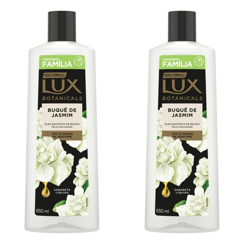 Kit com 2 Unidades de Sabonete Líquido Lux Buquê De Jasmim 650ml Kit com 2 Unidades de Sabonete Líquido Lux Buquê De Jasmim 650ml