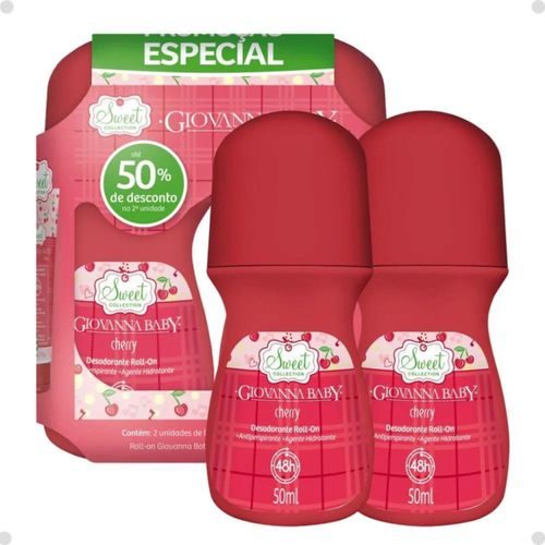 Desodorante Giovanna Baby Rollon Cherry C/2 Unidades Desodorante Giovanna Baby Rollon Cherry C/2 Unidades