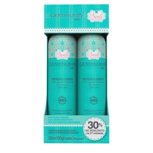 Desodorante Giovanna Baby Aero Candy C/2 Unidades