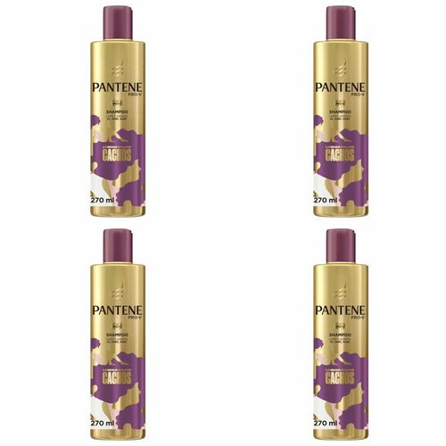 Kit c/4 Unidades de Shampoo Pantene Unidas Pelos Cachos 270ml Kit c/4 Unidades de Shampoo Pantene Unidas Pelos Cachos 270ml