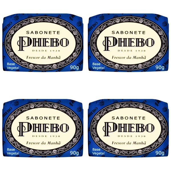 Kit c/4 Sabonetes Phebo Frescor Da Manhã 90g cada