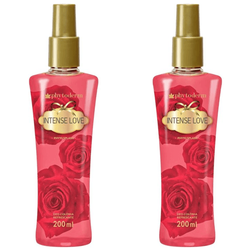 Kit c/2 Unidades de Desodorante Colonia Phyto Splash 200ml Intense Love Kit c/2 Unidades de Desodorante Colonia Phyto Splash 200ml Intense Love