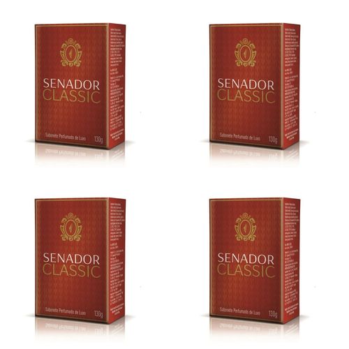 Kit c/4 Sabonetes Senador 130g Classic Kit c/4 Sabonetes Senador 130g Classic