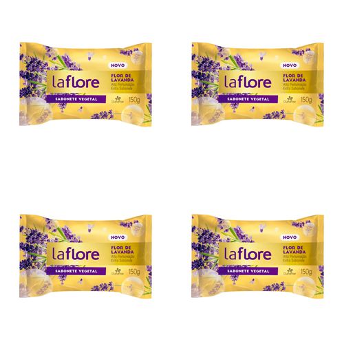 Kit c/4 Sabonetes Davene Laflore Lavanda150g