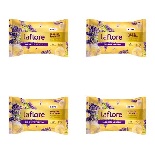 Kit c/4 Sabonetes Davene Laflore Lavanda150g