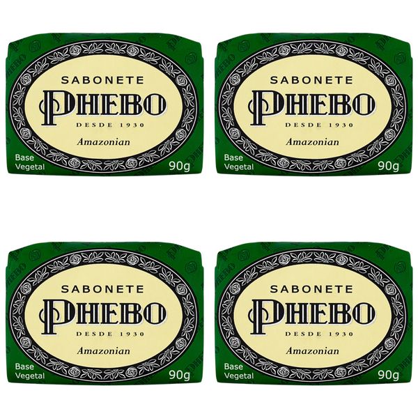 Kit c/4 Sabonetes Phebo Amazonian 90g cada