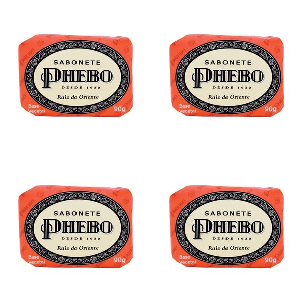 Kit c/4 Sabonetes Phebo Raiz Do Oriente 90g