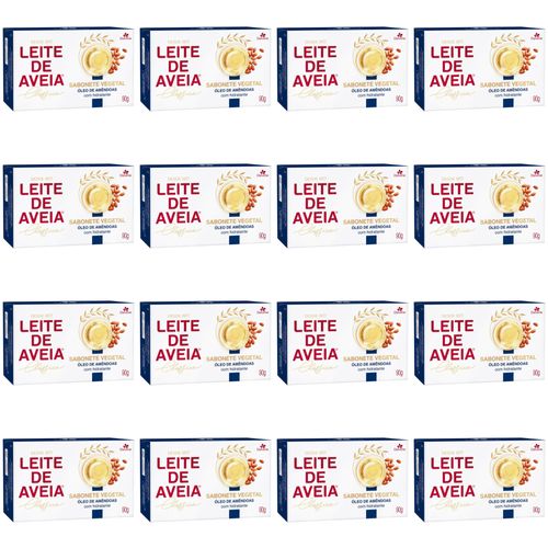Kit c/16 Davene Sabonete Leite De Aveia Amendoas 90g