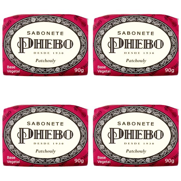Kit c/4 Sabonetes Phebo Patchouly 90g cada