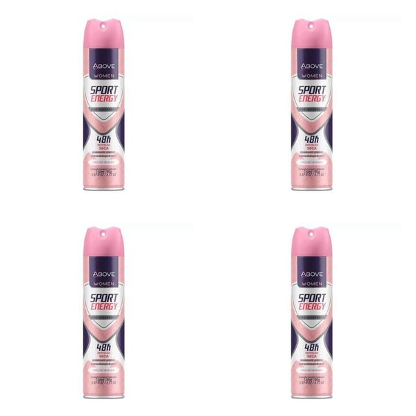 Kit c/4 Unidades de Desodorante Aerosol Bax 150ml Energy Women