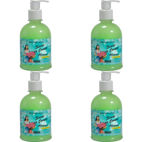 Kit c/4 Sabonetes Líquido Aromática Seivas Campo Alfazema 300ml cada Kit c/4 Sabonetes Líquido Aromática Seivas Campo Alfazema 300ml cada