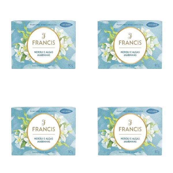 Kit c/4 Sabonetes Francis Clássico 90g Marinho