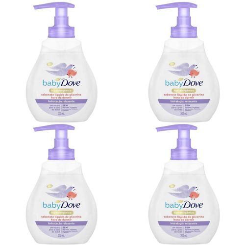 Kit c/4 Sabonetes Liquido Infantil Protex 200ml Lavanda Kit c/4 Sabonetes Liquido Infantil Protex 200ml Lavanda