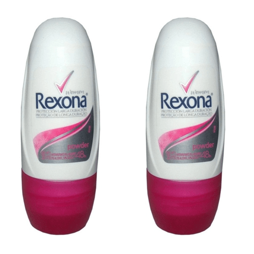 Kit c/2 Unidades de Desodorante Rollon Rexona Compacto 30ml Powder