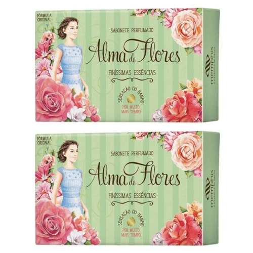 Kit c/2 Sabonetes Alma De Flores Tradicional 130g Kit c/2 Sabonetes Alma De Flores Tradicional 130g