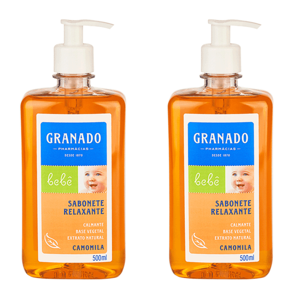 Kit c/2 Sabonetes Líquido Bebê Camomila Granado 500ml