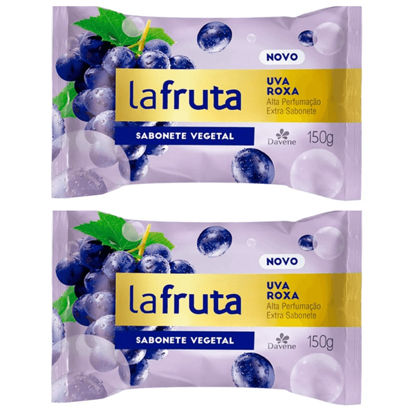 Kit c/2 Sabonetes Davene Laflore Uva Roxa 150g