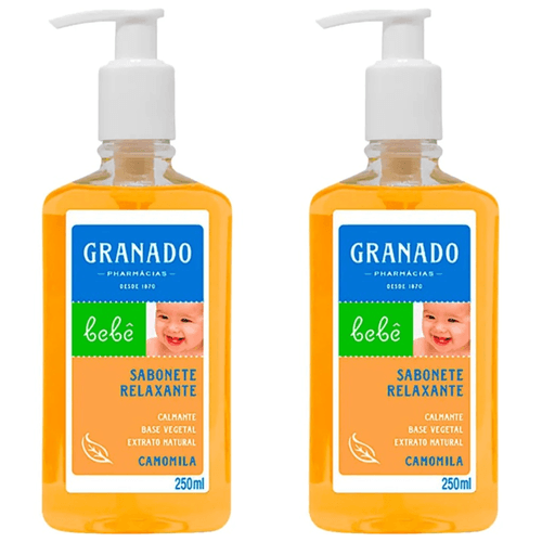 Kit c/2 Sabonete Líquido Infantil Granado Bebê 250ml Camomila Kit c/2 Sabonete Líquido Infantil Granado Bebê 250ml Camomila