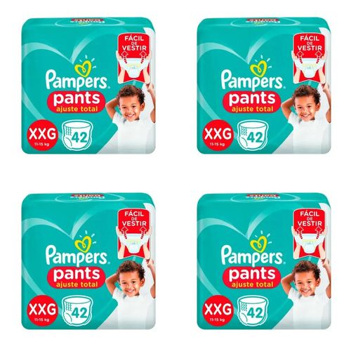 Kit 4 Fraldas Pampers Pants Xxg c/42 Unidades cada
