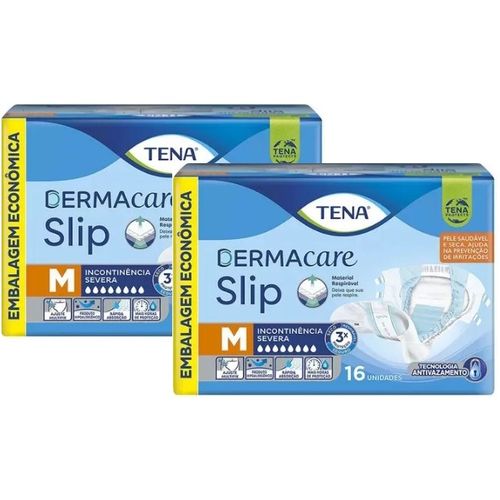 Kit 2 Fraldas Adulto Tena Dermacare M c/16 Unidades cada Kit 2 Fraldas Adulto Tena Dermacare M c/16 Unidades cada