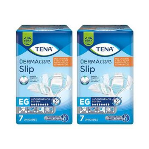 Kit 2 Fraldas Adulto Tena Dermacare Regular Eg c/7 Unidades cada Kit 2 Fraldas Adulto Tena Dermacare Regular Eg c/7 Unidades cada
