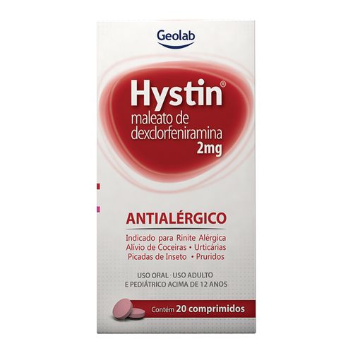 919276---Antialergico-Hystin-2mg-20-Comprimidos 919276---Antialergico-Hystin-2mg-20-Comprimidos