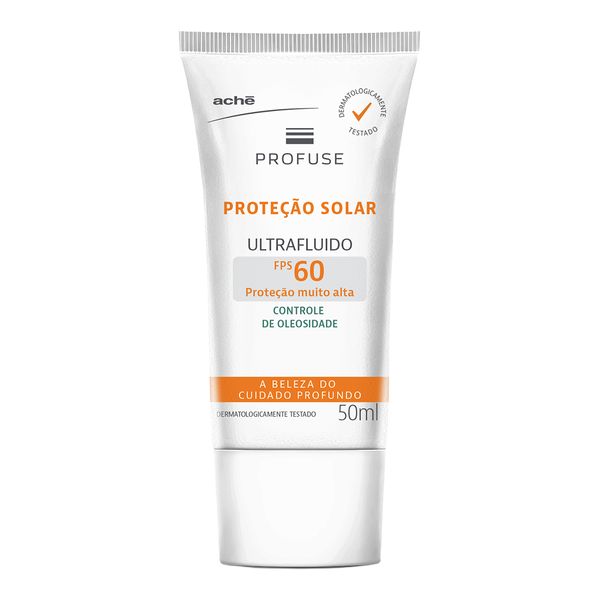 Protetor Solar Profuse Ultrafluido FPS 60 Incolor 50ml