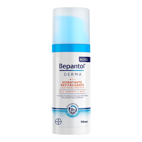 Loção Hidratante Facial Diária Bepantol Derma FPS 25 Revitalizante 50ml