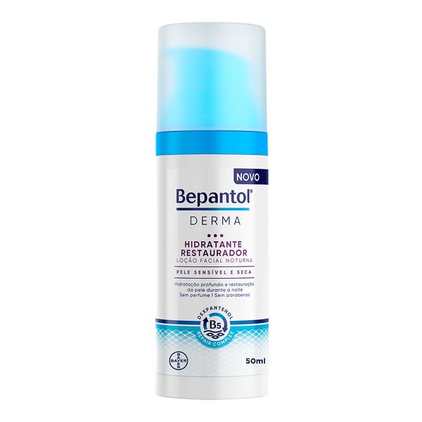 Loção Hidratante Facial Noturna Bepantol Derma Restaurador 50ml