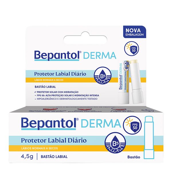 Protetor Labial Diário Bepantol Derma FPS 50 4,5g