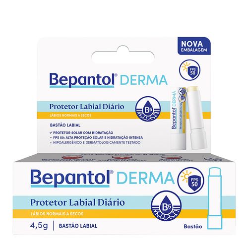 Protetor Labial Diário Bepantol Derma Fps 50 4,5G