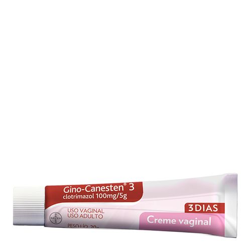 Antifúngico Gino-Canesten 3 Dias 100Mg/5G 20G Creme Vaginal