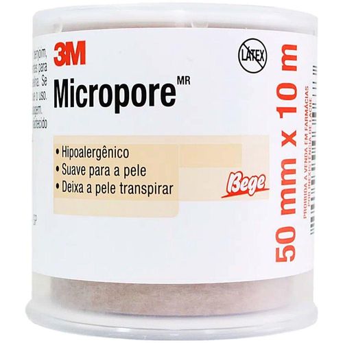 Fita Micropore Bege 50X10