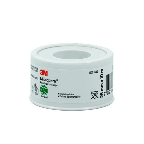 Fita Micropore Bege 25X10 Fita Micropore Bege 25X10