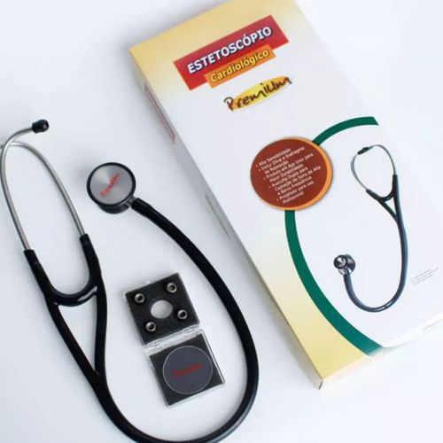 Estetoscópio Cardiológico Premium Preto Estetoscópio Cardiológico Premium Preto
