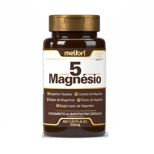5 MAGNESIO 500MG 60 CAPSULAS MELFORT 5 MAGNESIO 500MG 60 CAPSULAS MELFORT