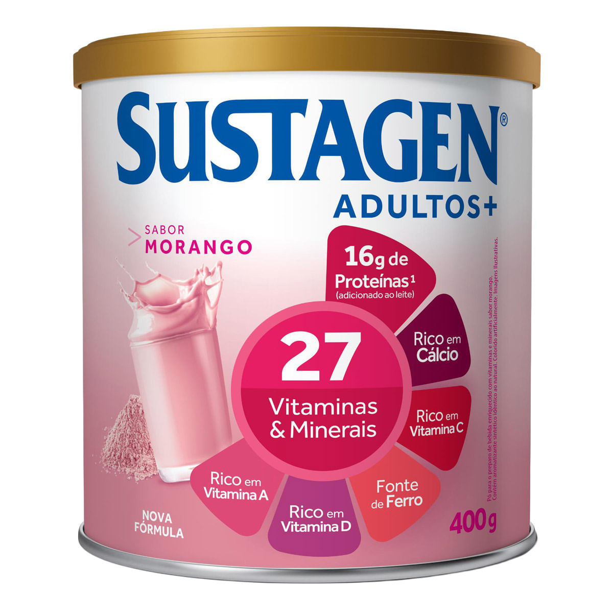 Suplemento Alimentar Sustagen Morango 400g