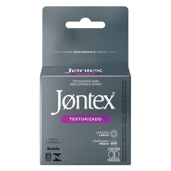 Preservativo Jontex Texturizado 3 Unidades