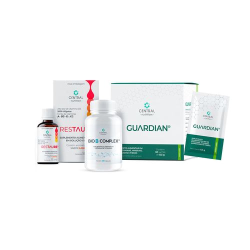 Kit Saúde Intestinal (GUARDIAN® Limão + BIO B-COMPLEX® + RESTAURE®) Limão Kit Saúde Intestinal (GUARDIAN® Limão + BIO B-COMPLEX® + RESTAURE®) Limão