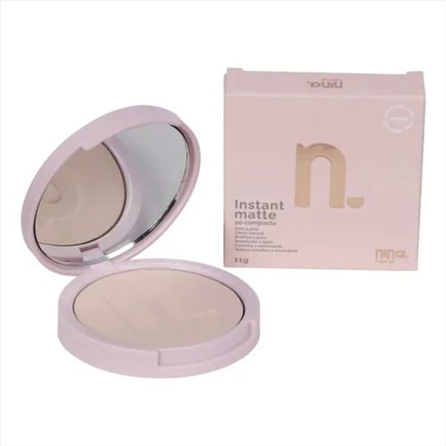 Nina Makeup Pó Compacto Matte Instant 11g 1 Nina Makeup Pó Compacto Matte Instant 11g 1
